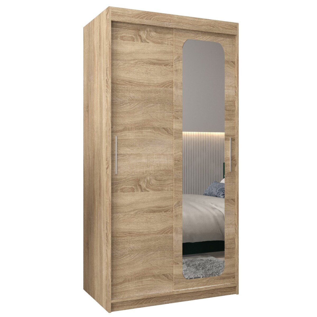 Szafa przesuwna Garderoba PROMO T2 100 sonoma/sonoma