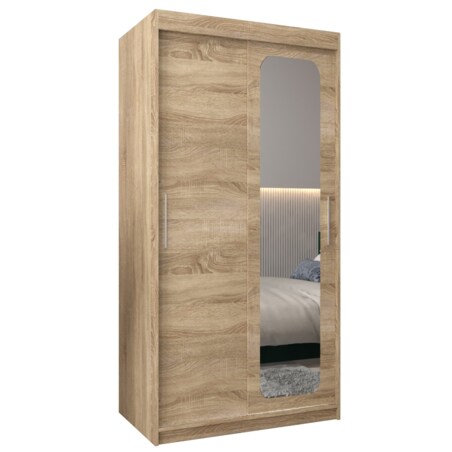 Szafa przesuwna Garderoba PROMO T2 100 sonoma/sonoma