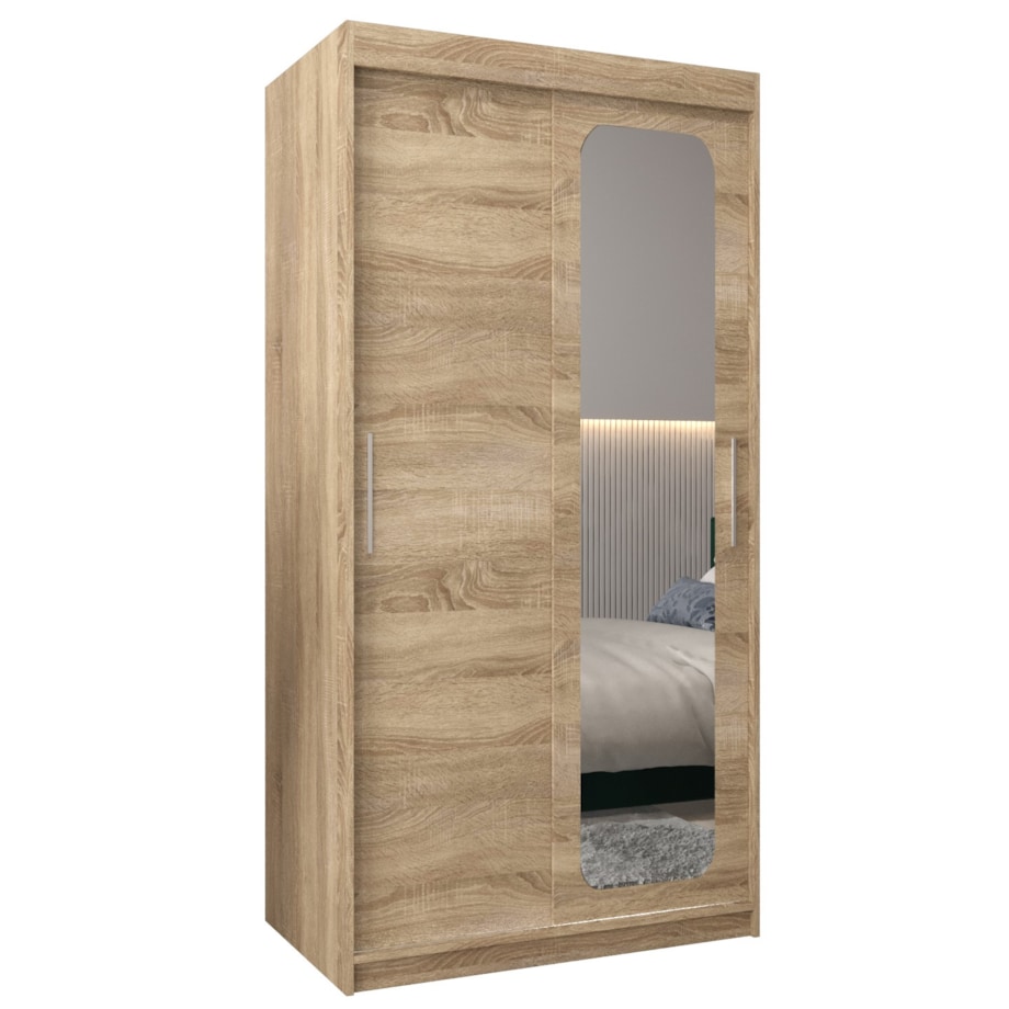 Szafa przesuwna Garderoba PROMO T2 100 sonoma/sonoma