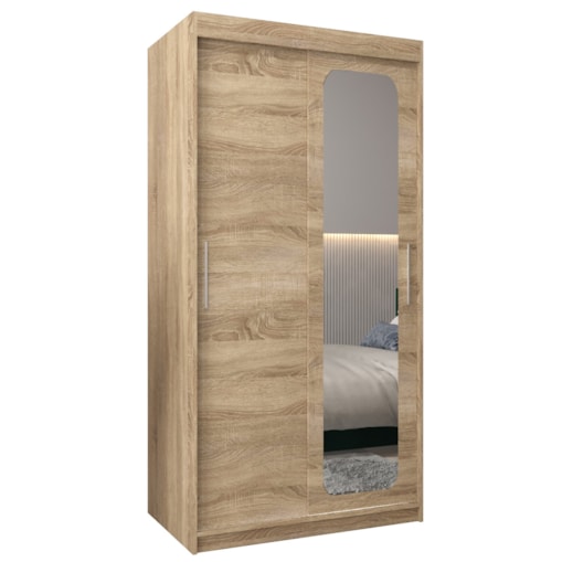 Szafa przesuwna Garderoba PROMO T2 100 sonoma/sonoma