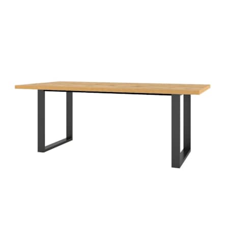 Stół HALLE 200x100 dąb wotan/czarny