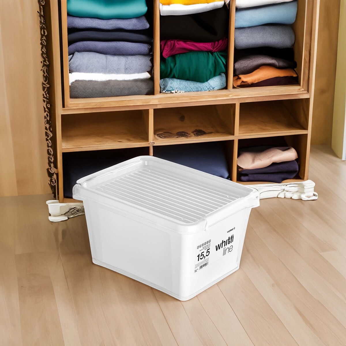 Pojemnik Plastikowy Pudełko Z Pokrywą Do Przechowywania Pudło Box 15,5L