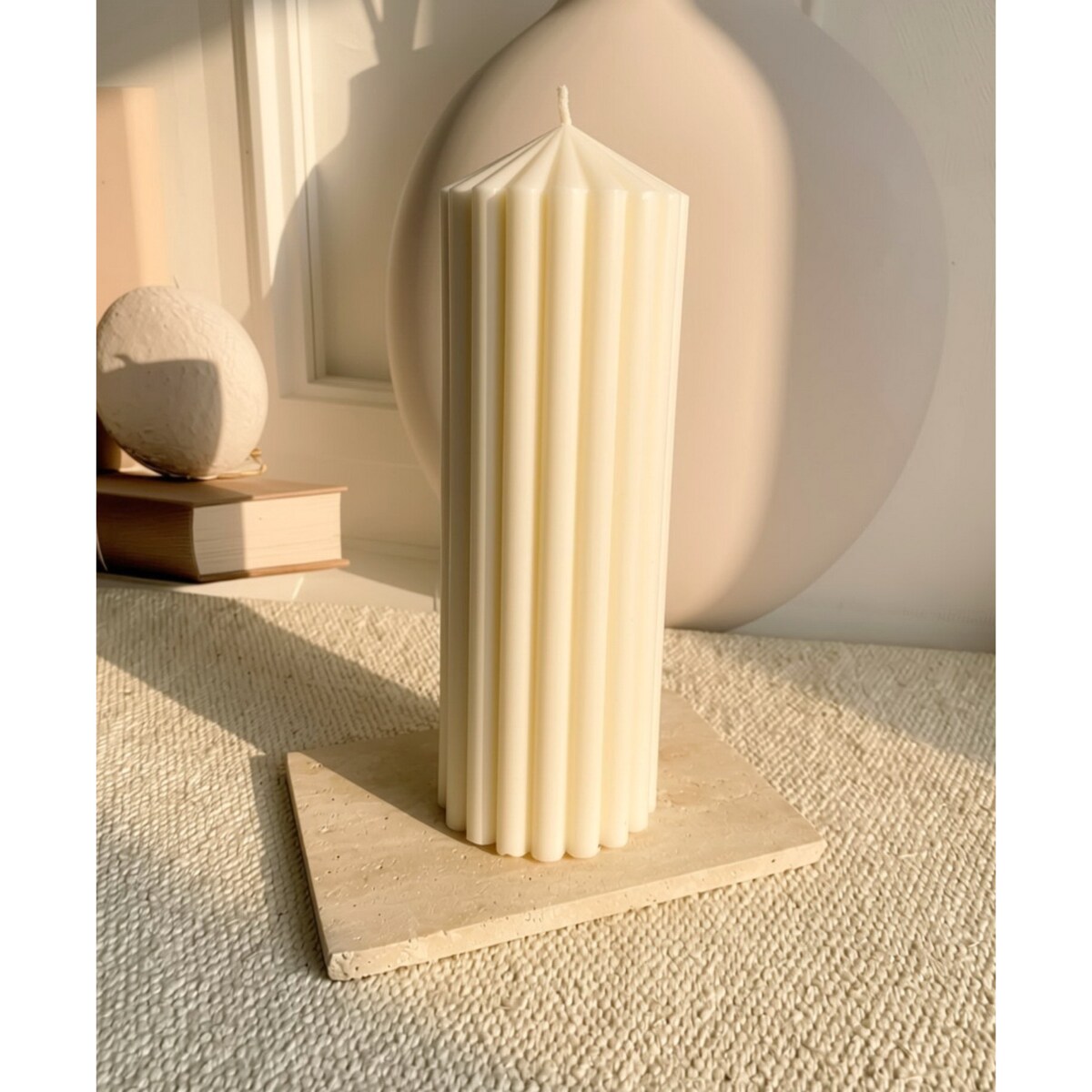 Świeca ekologiczna sojowa dekoracyjna "Elegance" 200x70mm