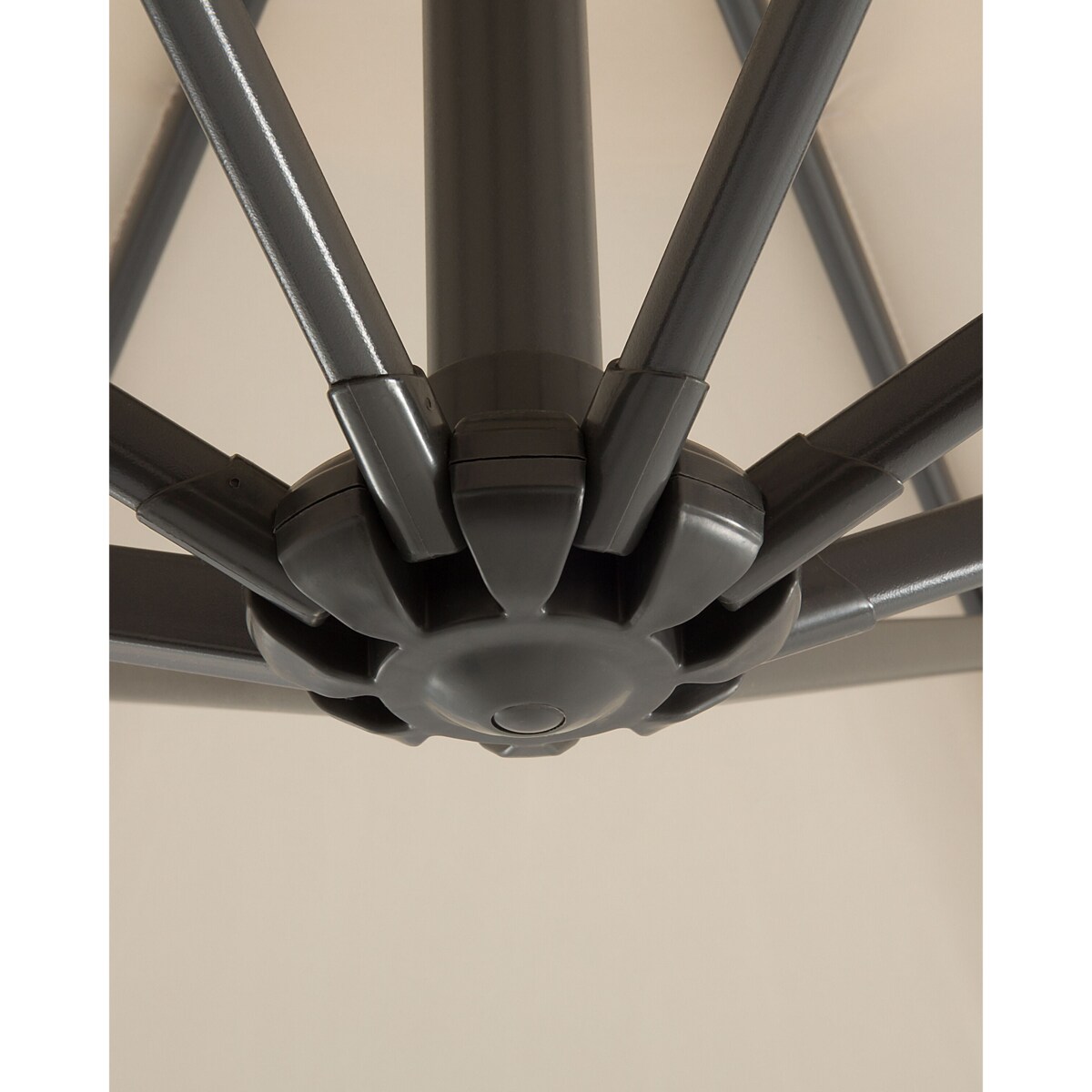 Parasol ogrodowy ⌀ 300 cm jasnobeżowy RAVENNA