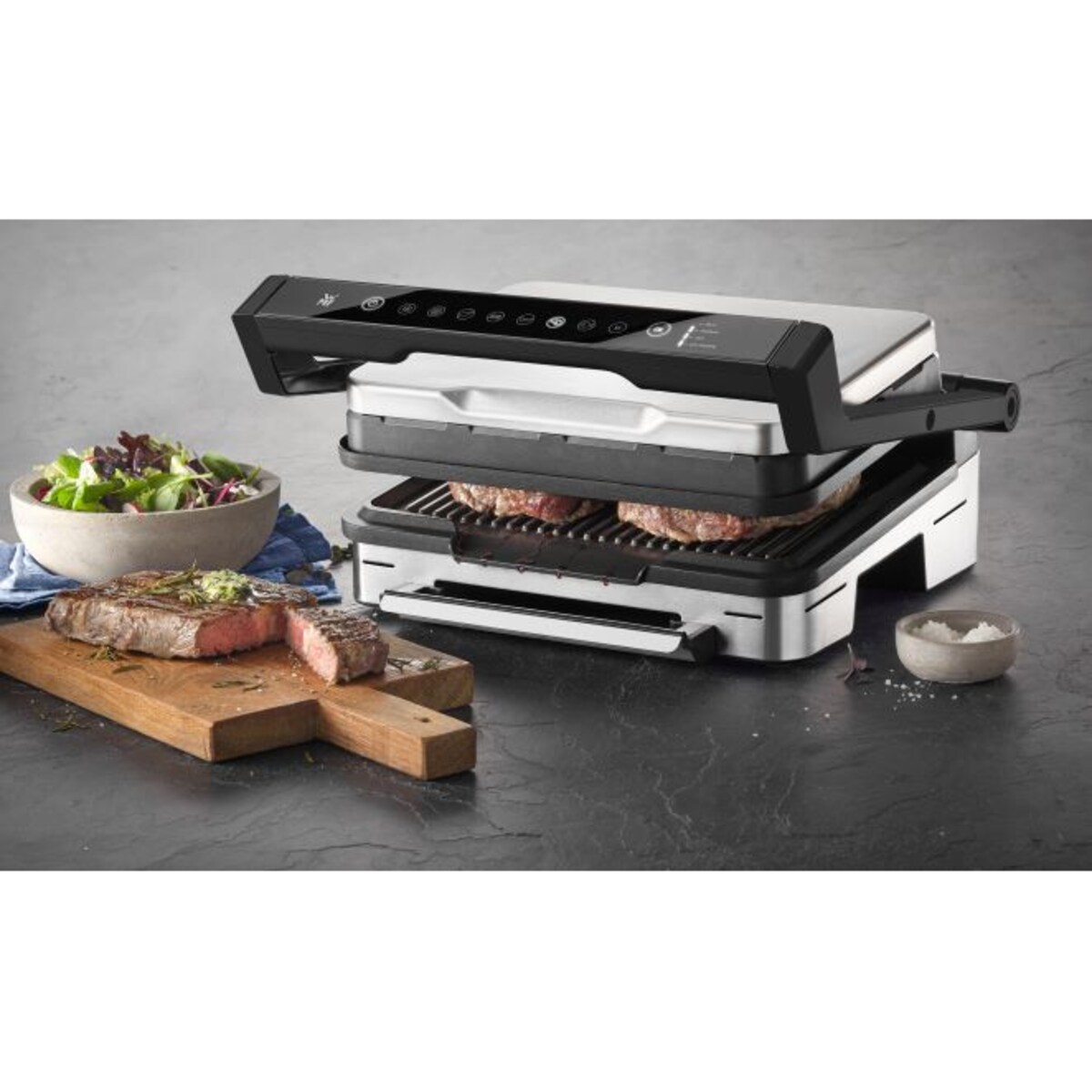 Grill elektryczny stołowy Profi Plus Grill Perfection, 39.6 x 37.7 x 15.3 cm, WMF