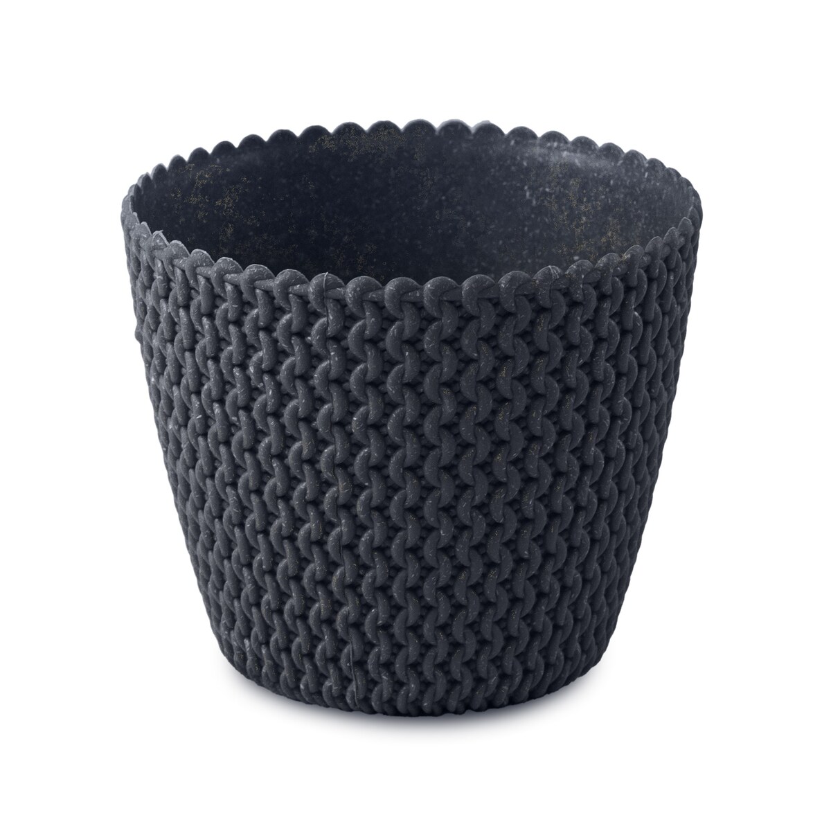 Doniczka Osłonka Domowa 25,9 Cm Na Stół Parapet Do Domu Antracytowa