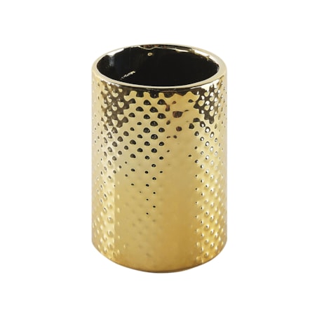 Zestaw akcesoriów łazienkowych 4 elementy CUMANA Ceramika Złoty