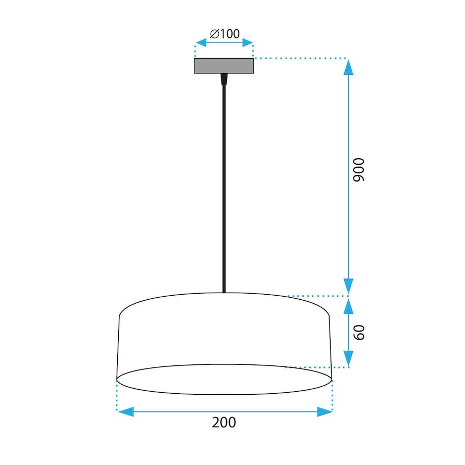 Lampa Wisząca APP1333-1CP BLACK GOLD