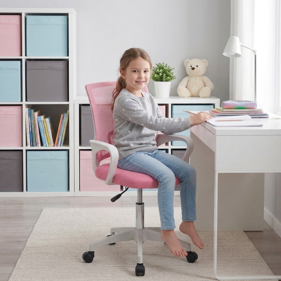 Krzesło biurowe fotel obrotowy Z10 regulowany ergonomiczny młodzieżowy