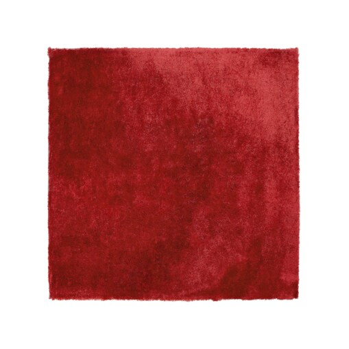 Dywan shaggy 200 x 200 cm czerwony EVREN