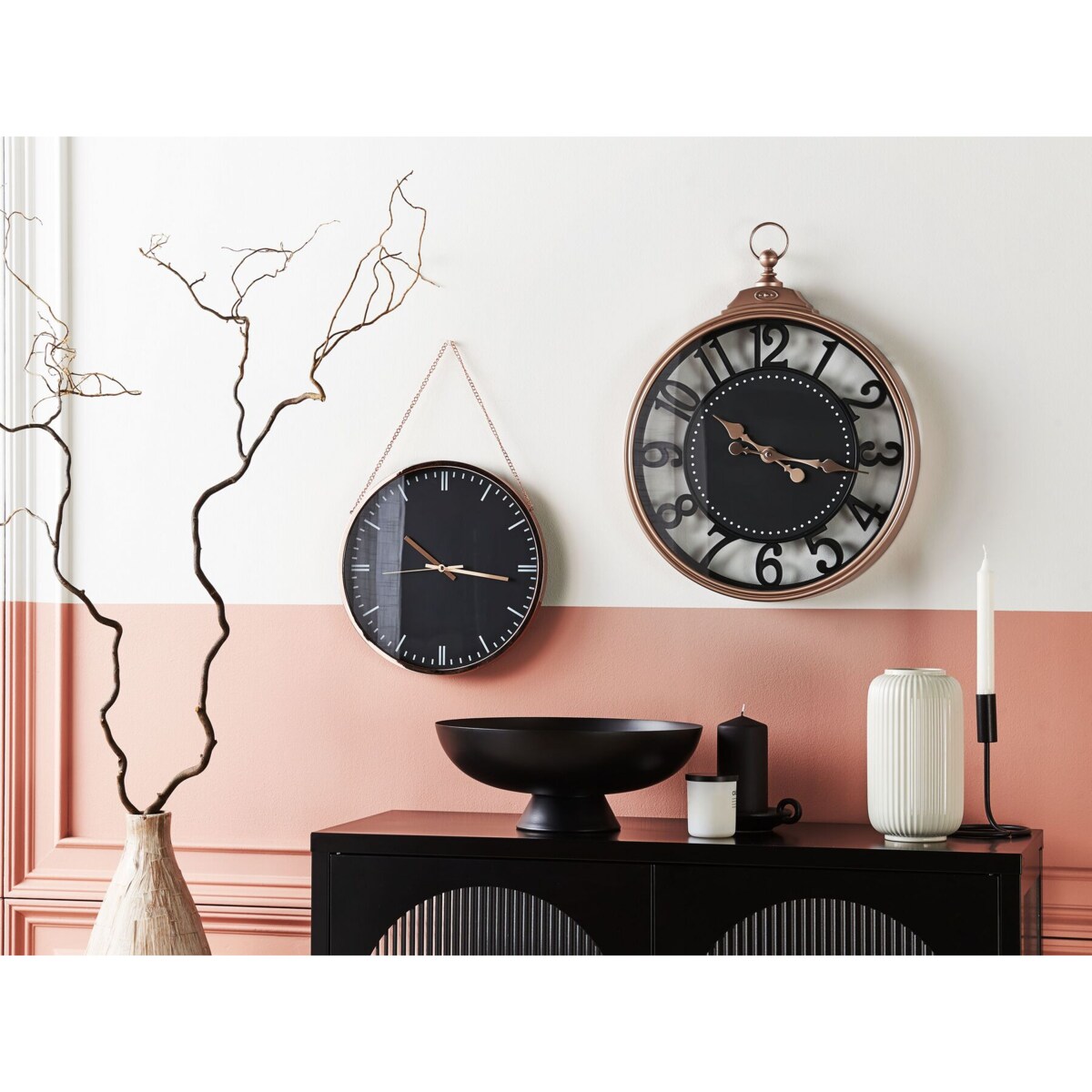 Zegar ścienny ø 30 cm Czarny BEZAS