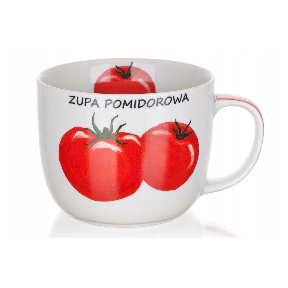 KUBEK miska na zupę DO POMIDOROWA z przepisem 730 ml banquet na prezent
