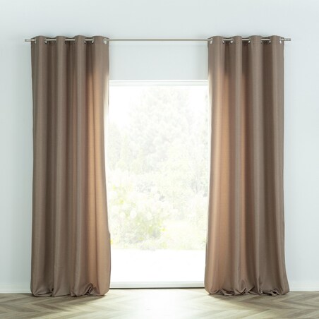 Zasłona BASIC na kółkach 140x280cm cappuccino 1 szt. 140x280 beżowy-brązowy