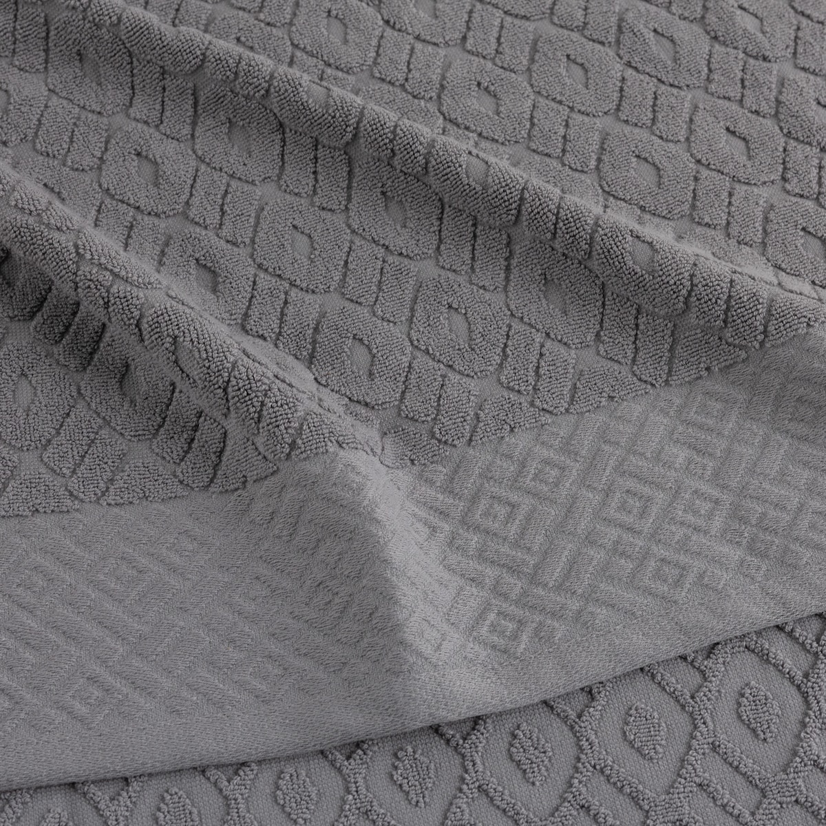 Ręcznik Lattice 70x140 cm stone grey, 70 x 140 cm