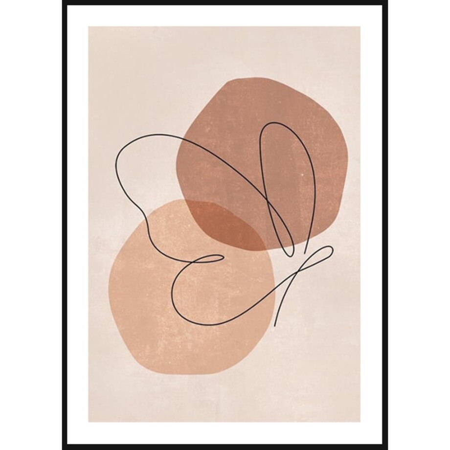 Poster Story, Plakat, Obraz - Motylek w Konturach, wymiary 30 x 42 cm