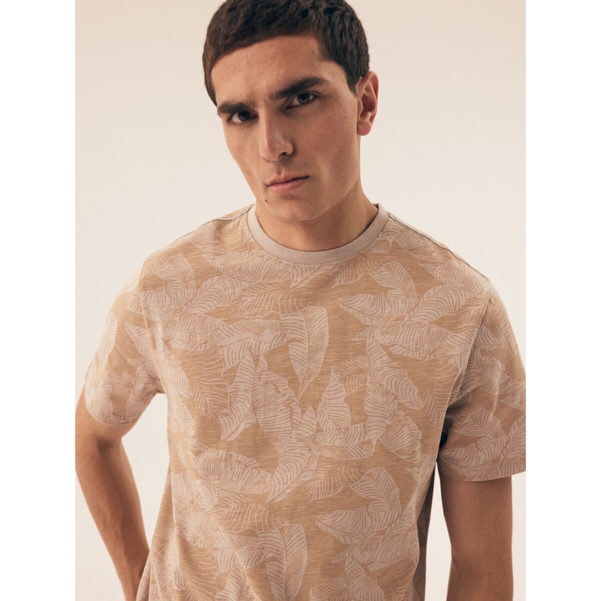 Piżama South 42599 -02X Beżowo-Niebieski, M