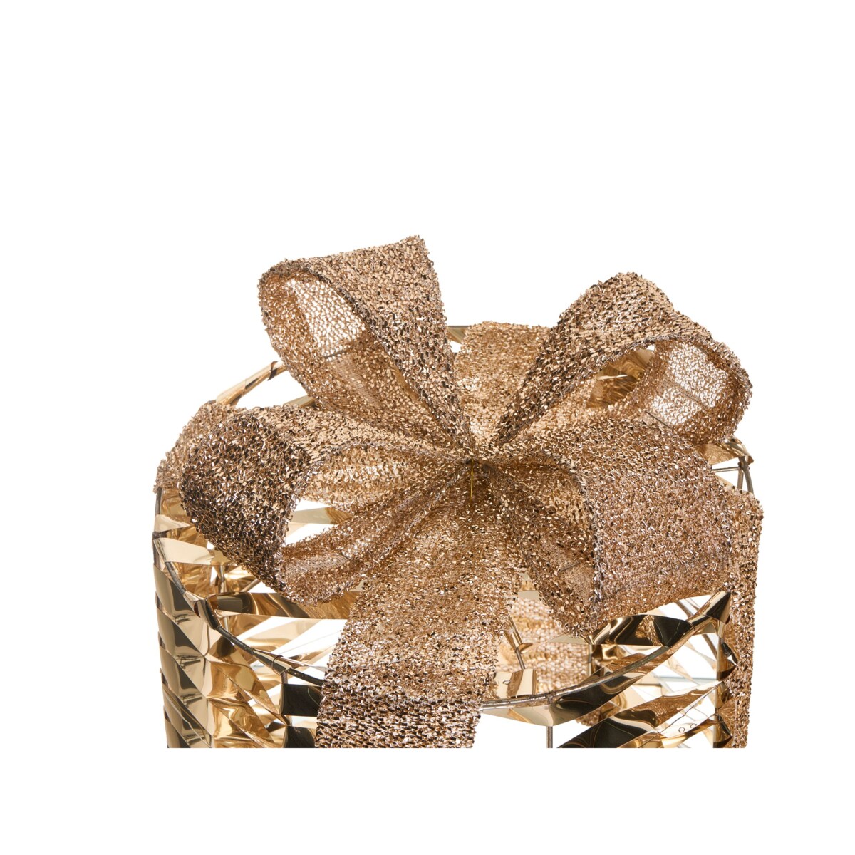 Zestaw 3 dekoracji LED Prezenty świąteczne złote SLIVSO