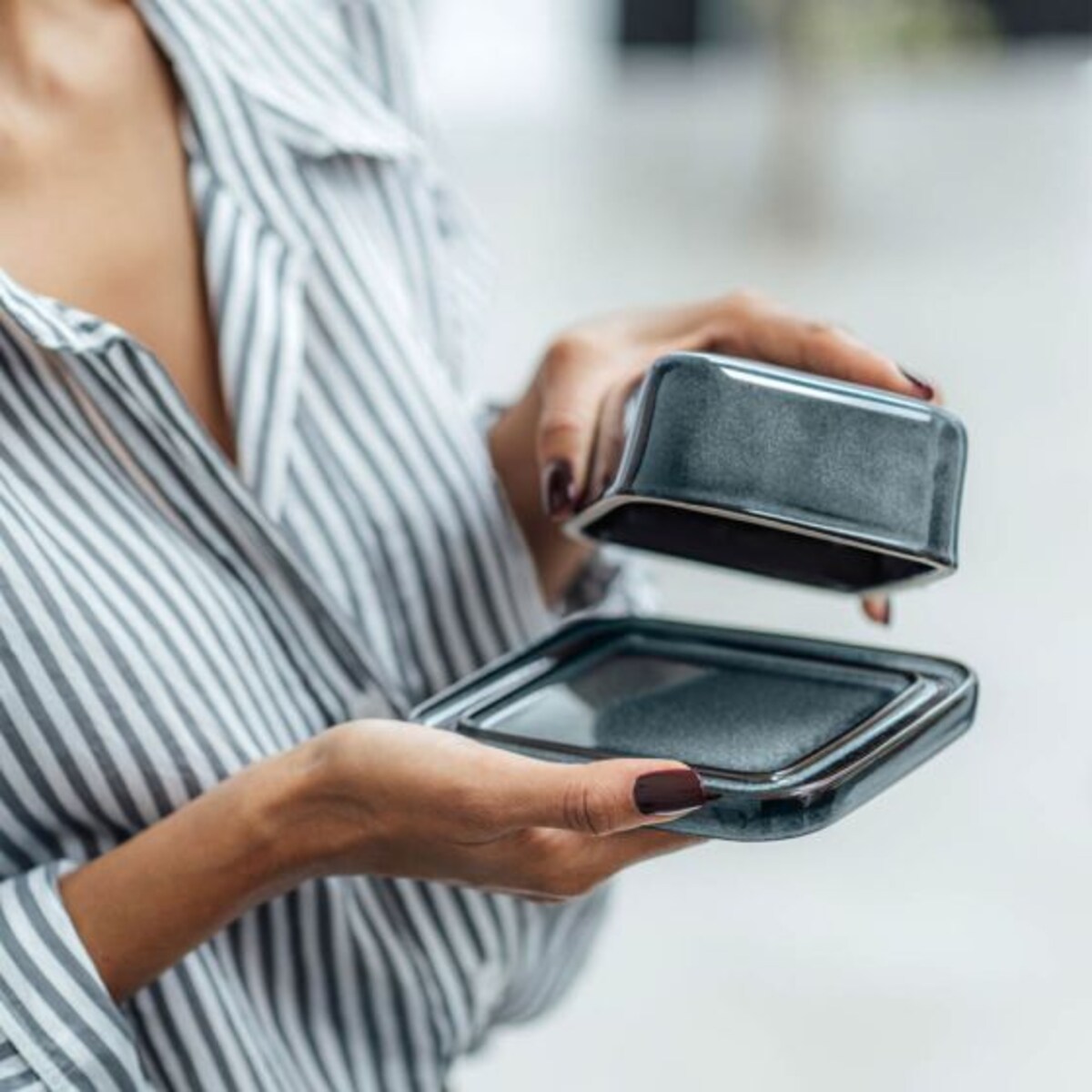 Maselniczka z pokrywką Lave Gris Villeroy & Boch