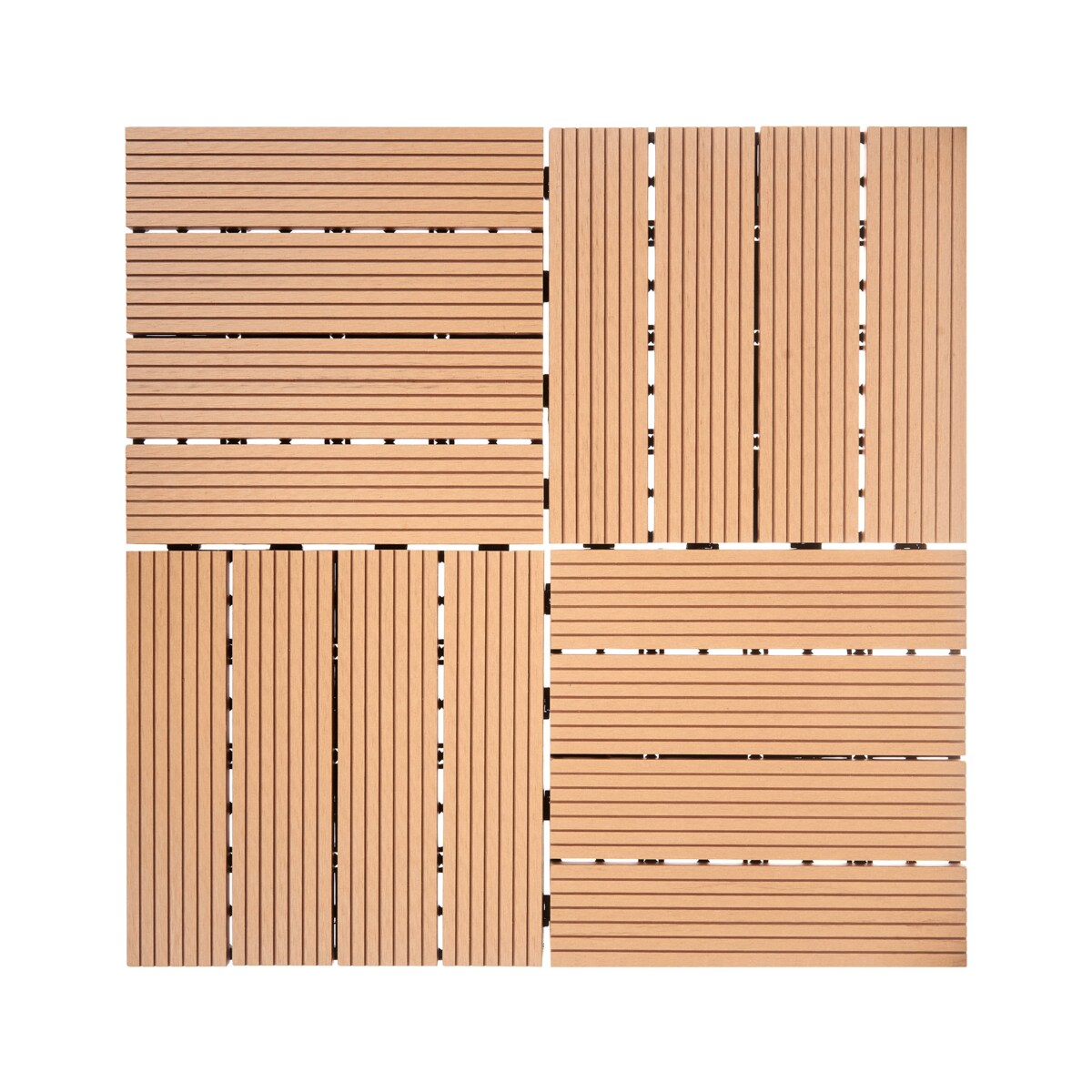 Płytki tarasowe ATELETA Kompozyt WPC Jasnobrązowy