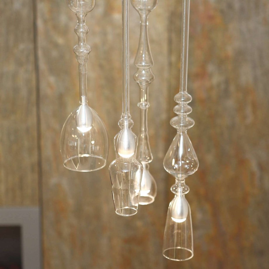 LAMPA wisząca MURANO C P0247 Maxlight szklana OPRAWA zwis LED 3W 3000K sopel przezroczysty