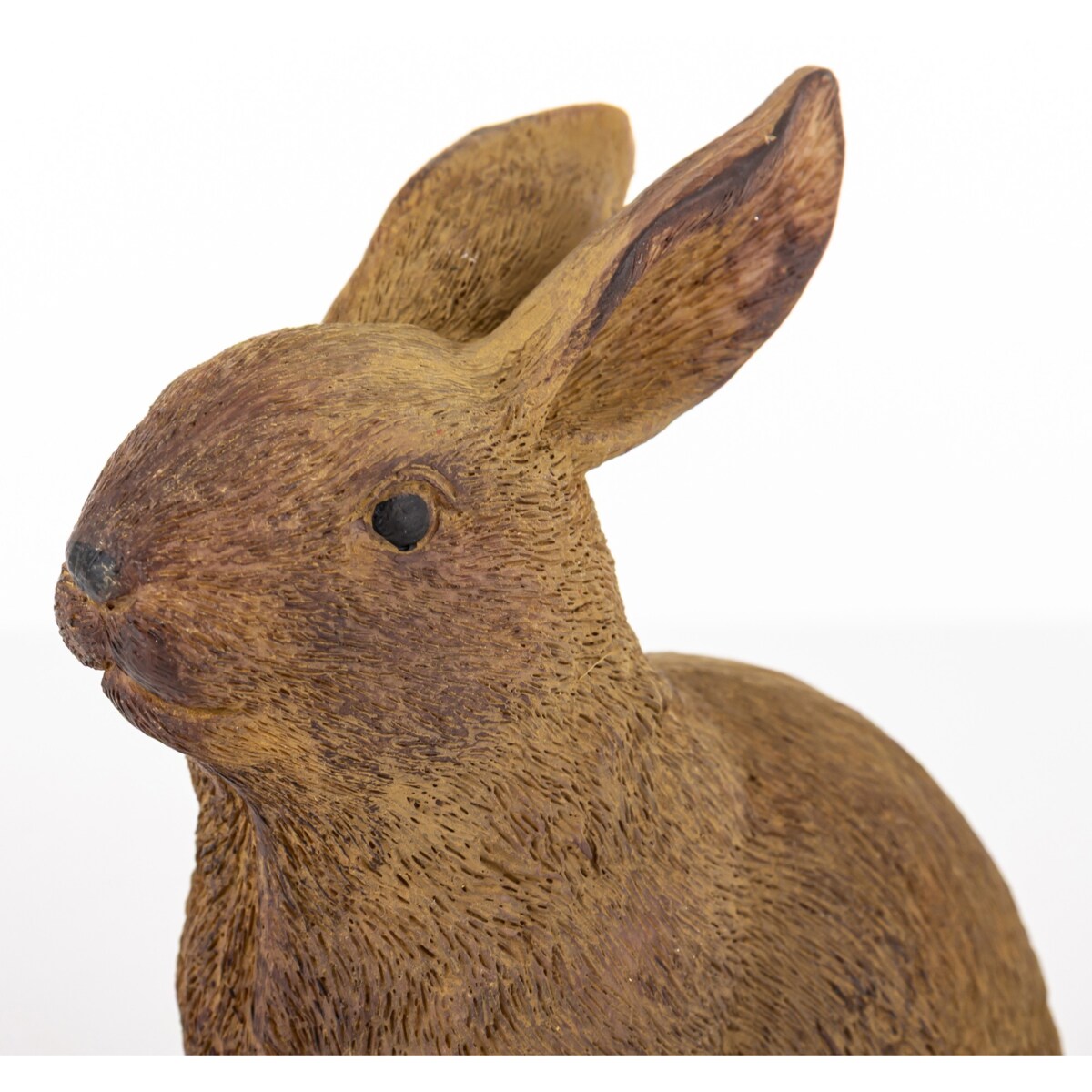 Dekoracja - para brązowych króliczków 11x8x10 i 13x6,5x9 cm MARRONE