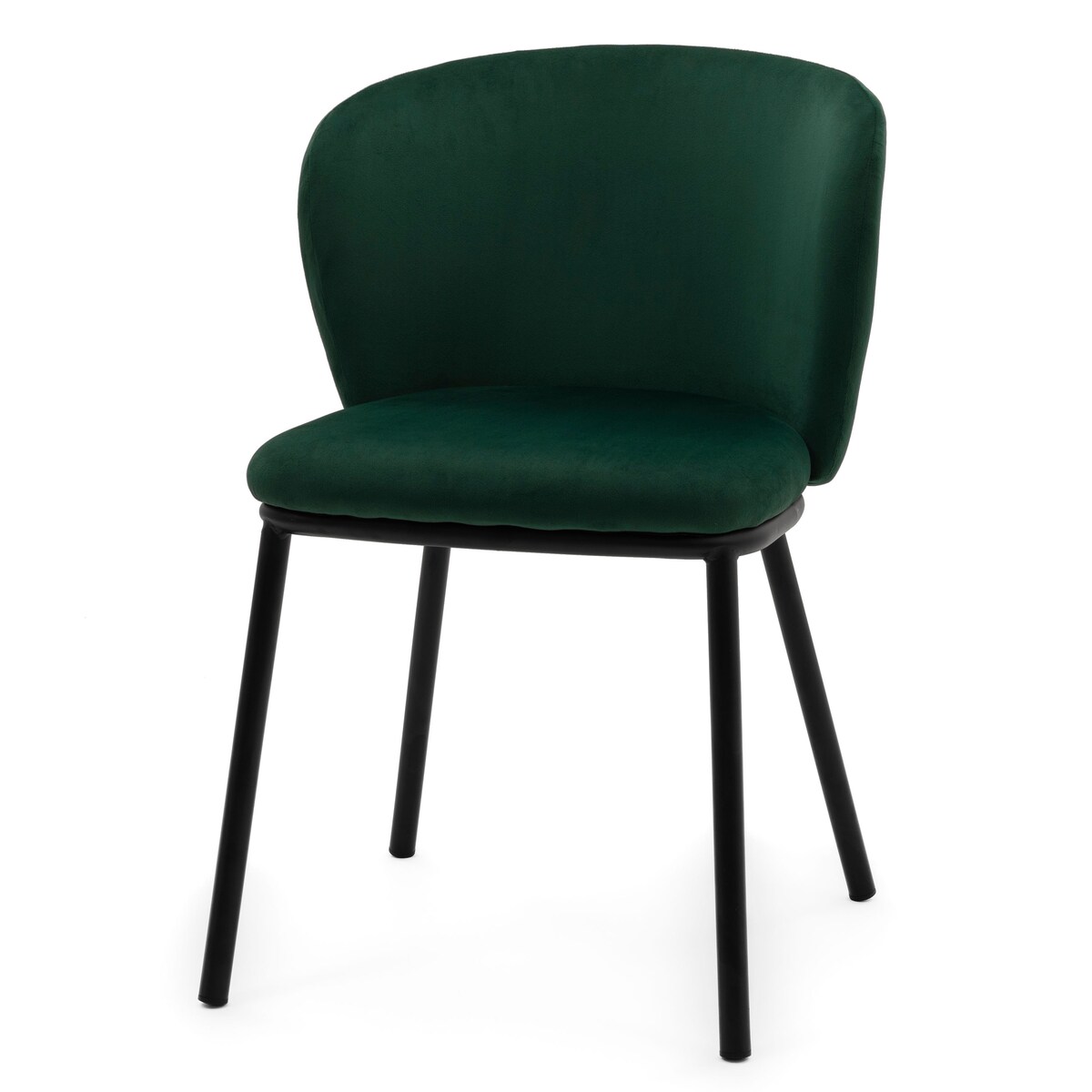 KRZESŁO TAPICEROWANE WELUROWE DO SALONU JADALNI GLAMOUR ZIELONE BARI