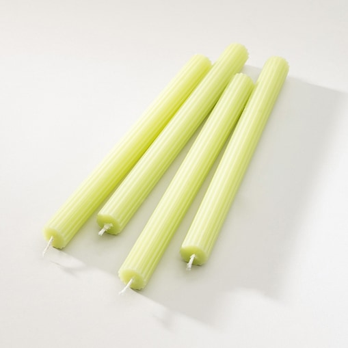 Zestaw świec stroikowych Lime 2x25 cm boże narodzenie, święta, świąteczne, zielony, 2x2x25 cm