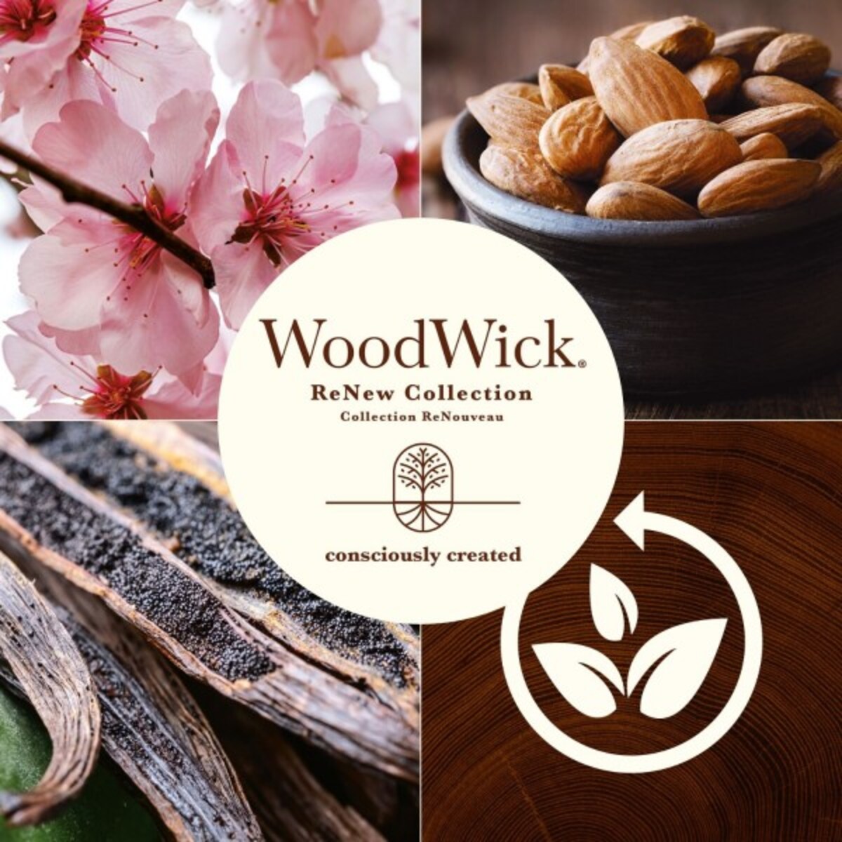 WoodWick świeca średnia CHERRY BLOSSOM & VANILLA