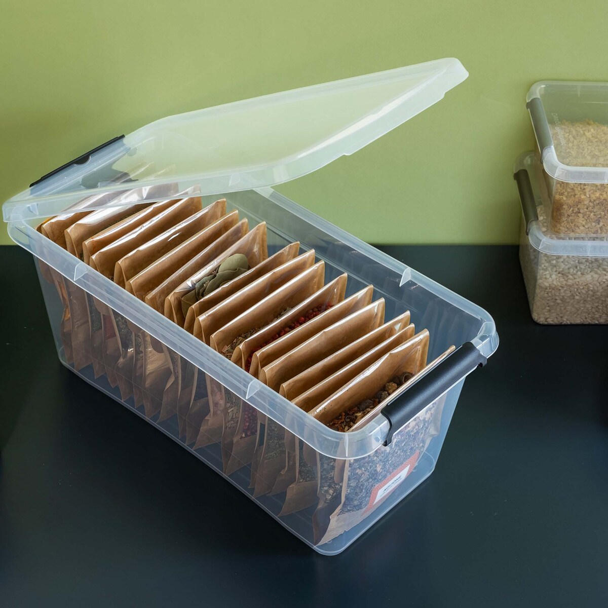 Pojemnik Plastikowy Pudełko Z Pokrywą Pudło Box Do Przechowywania 8L