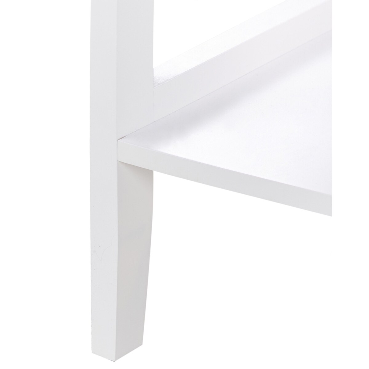 Witryna Z półką INLET Drewno 80 cm 36 cm Biały