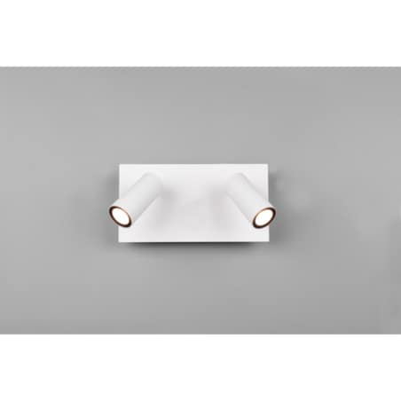 Elewacyjna LAMPA ogrodowa TUNGA 222960231 metalowa OPRAWA regulowany kinkiet LED 6W 3000K tuby loft IP54 białe, Trio
