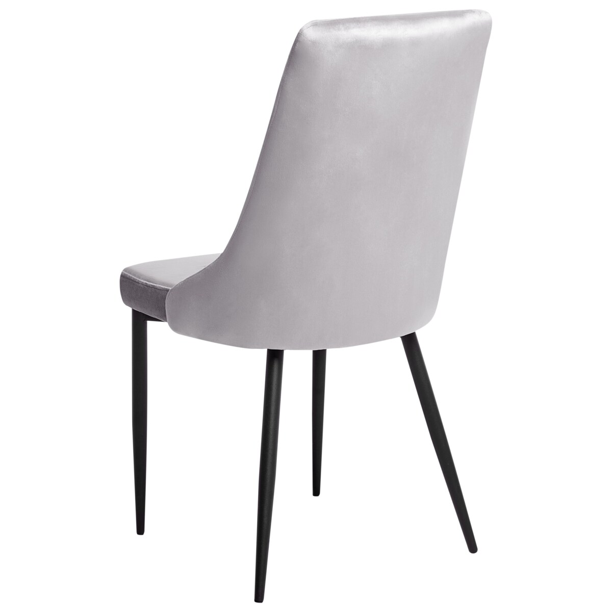 Zestaw 2 krzeseł do jadalni AVENIR Welur Jasnoszary