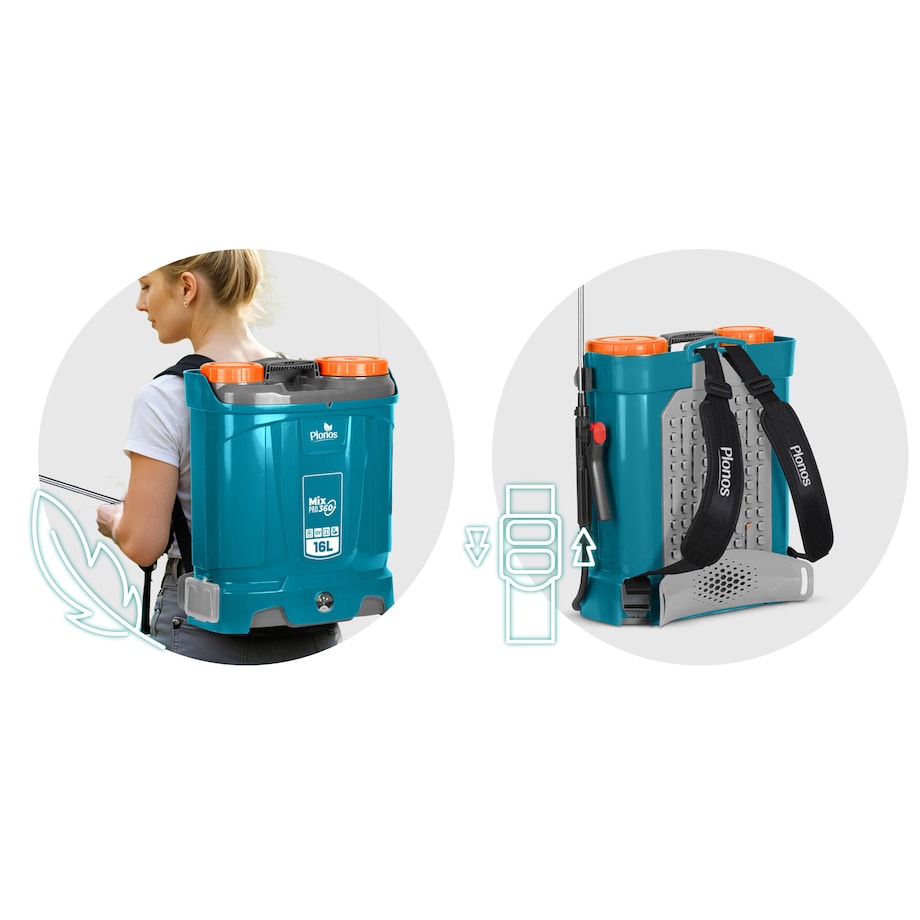 Opryskiwacz akumulatorowy Plonos PL-604 ciśnieniowy plecakowy 85 cm lanca 16L