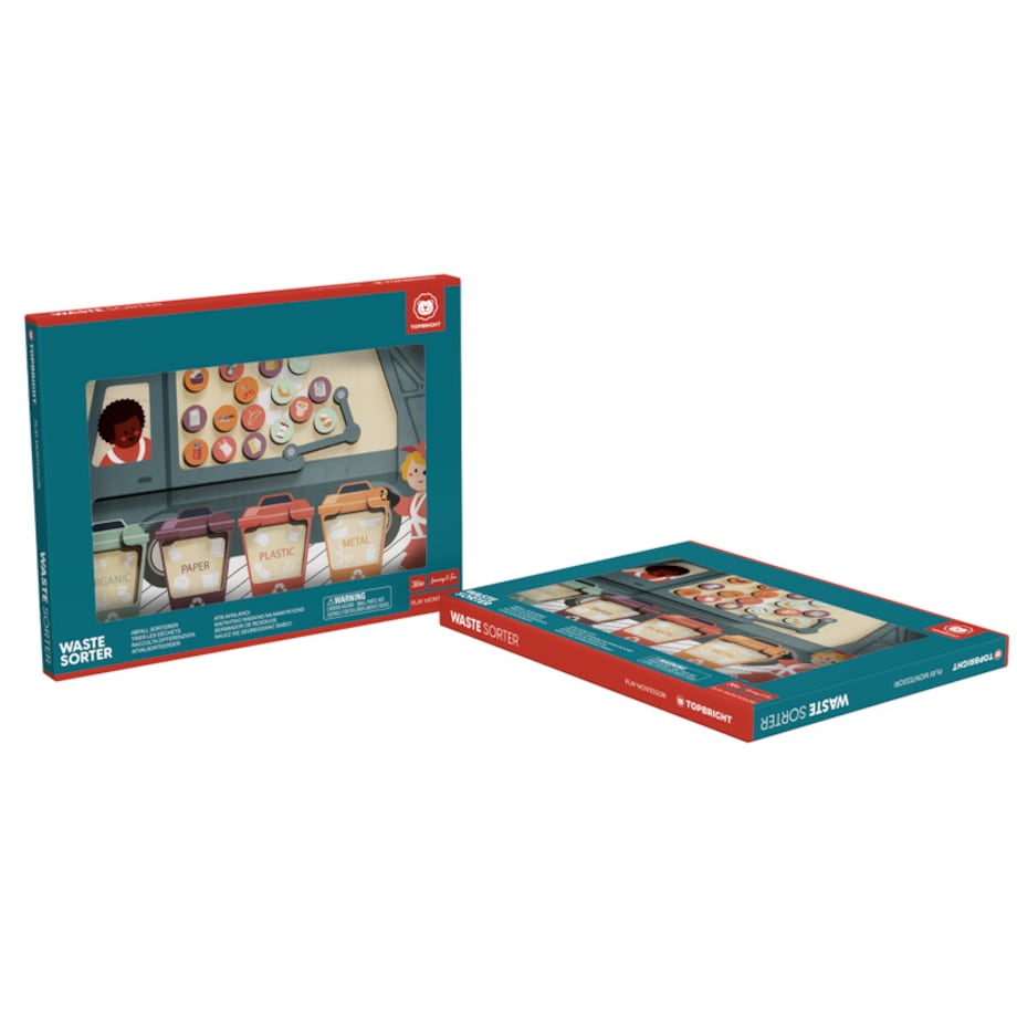 Zabawka edukacyjna Naucz się segregować śmieci – układanka magnetyczna 36 mies.+ Top Bright
