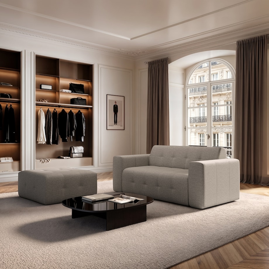 Dwuosobowa sofa Tuil camelowa