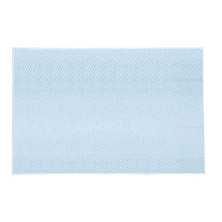 Kleine Wolke Zigzag Supermiękki Dywanik łazienkowy Bright Blue Niebieski 60x 90 cm