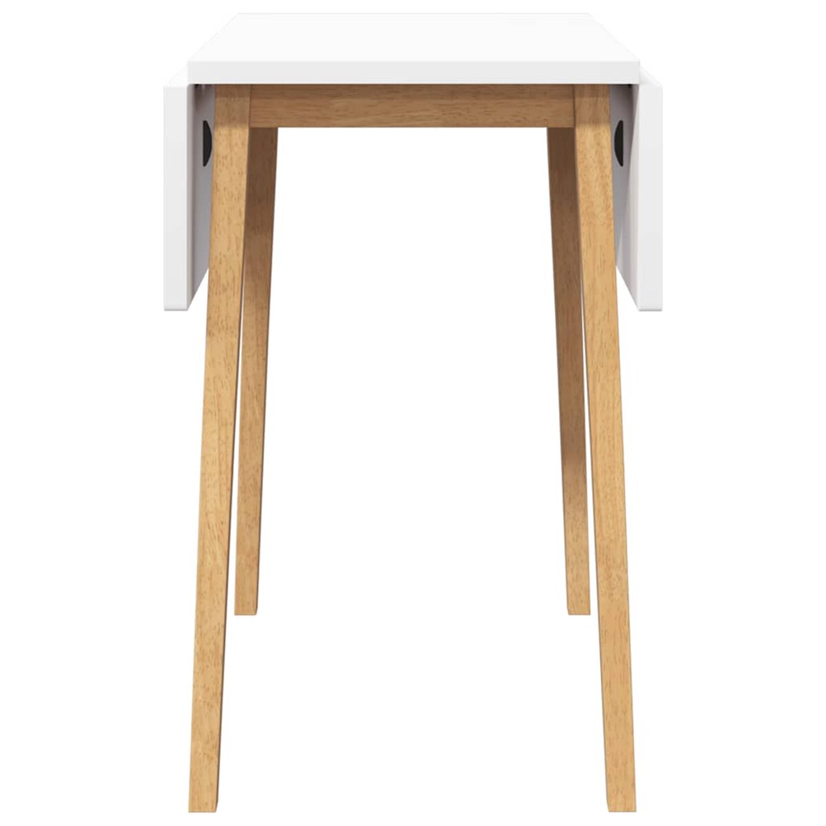 vidaXL Stół jadalny Naturalne drewno lite Guma