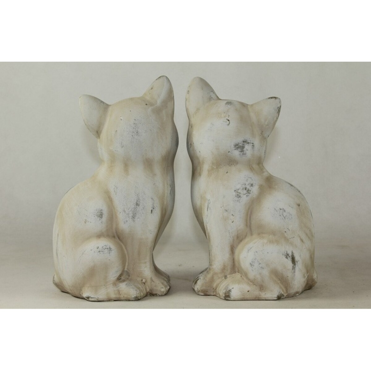 Dekoracja - para ceramicznych kotów 22x12x10 cm KATTEN