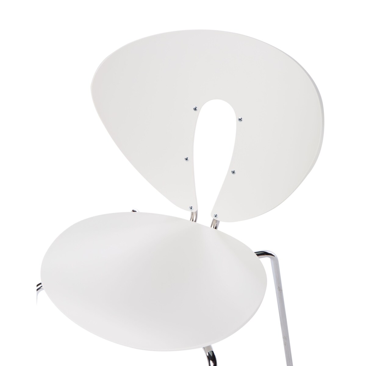 Krzesło do jadalni Zestaw 2 Biały TRACY