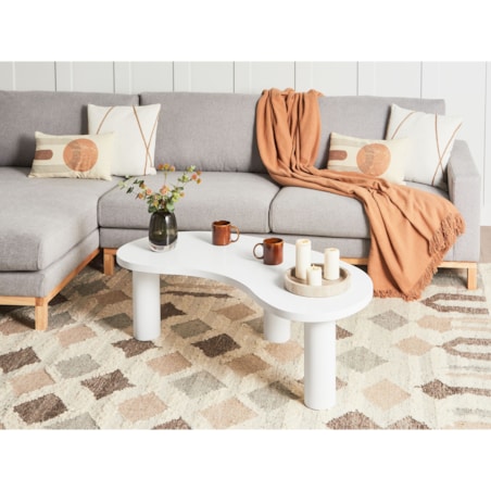 Stolik kawowy MDF Biały AUBURN