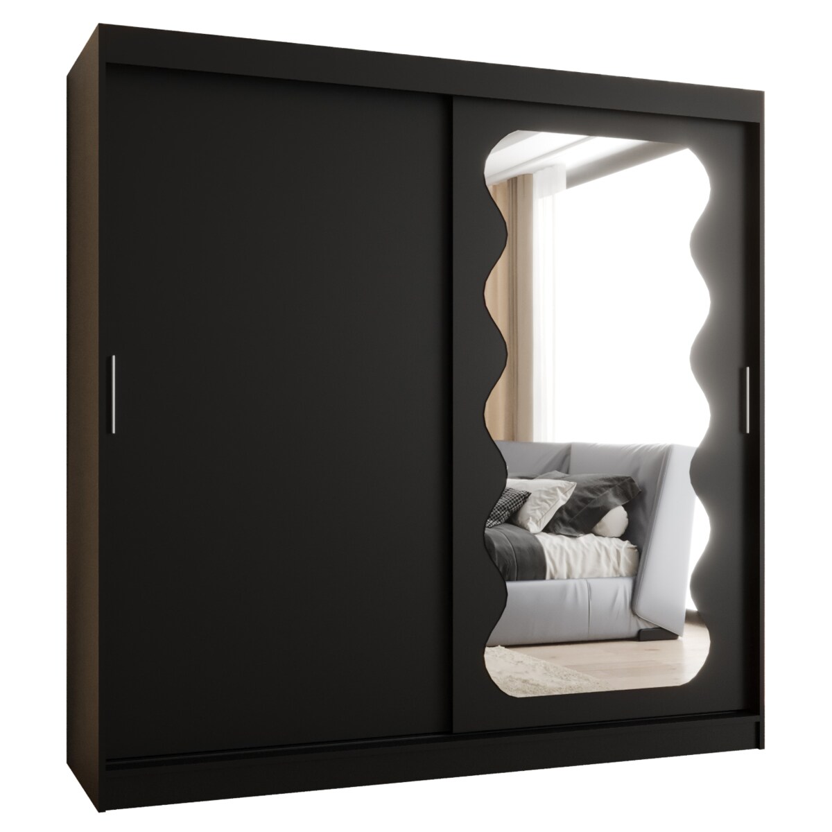 Szafa przesuwna SPOTI 200 czarny