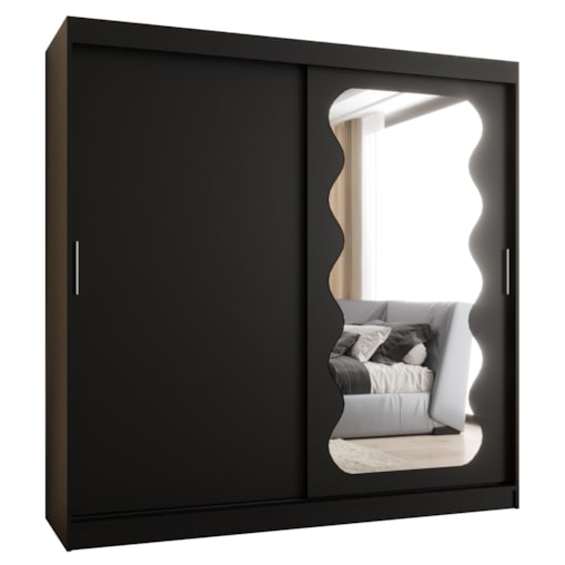 Szafa przesuwna SPOTI 200 czarny