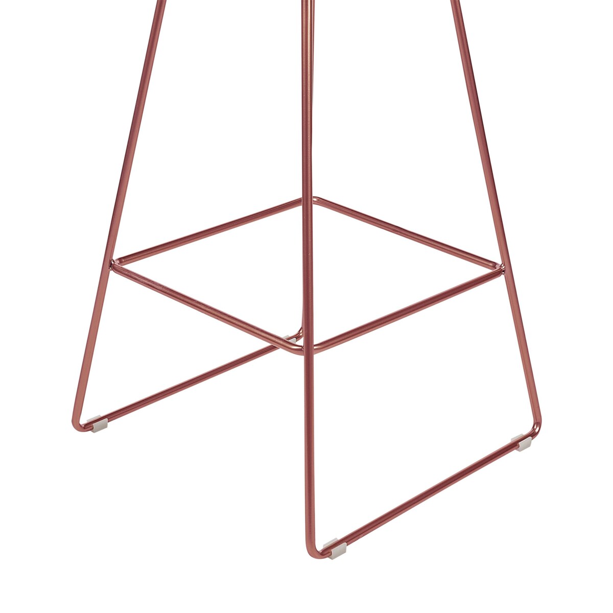 Zestaw 2 krzeseł barowych metalowy złoty róż BISBEE