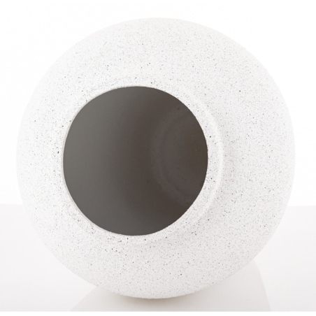 Wazon ceramiczny 37x21x21 cm MIAMI biały