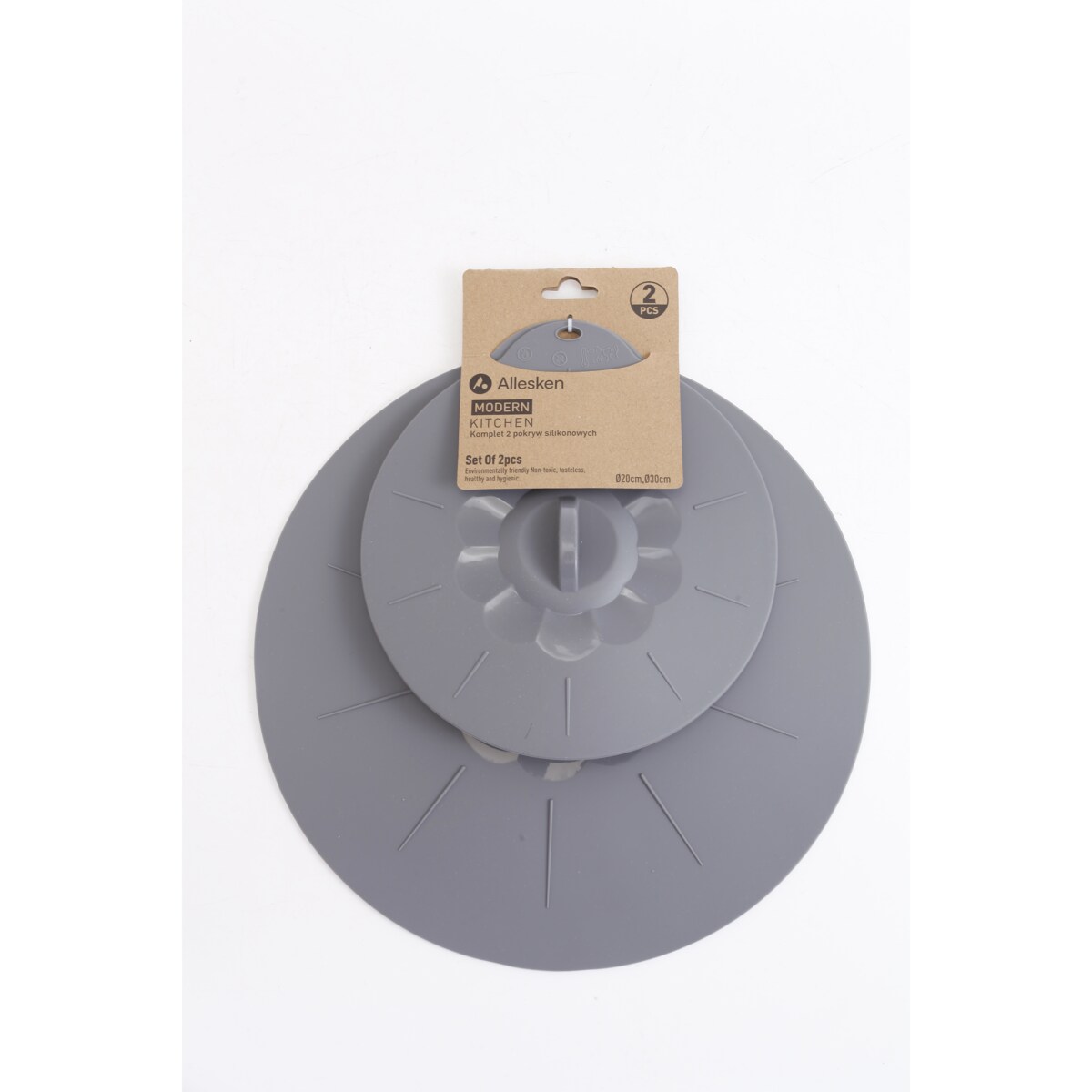 MODERN KITCHEN Komplet 2 pokryw silikonowych 20cm/30cm