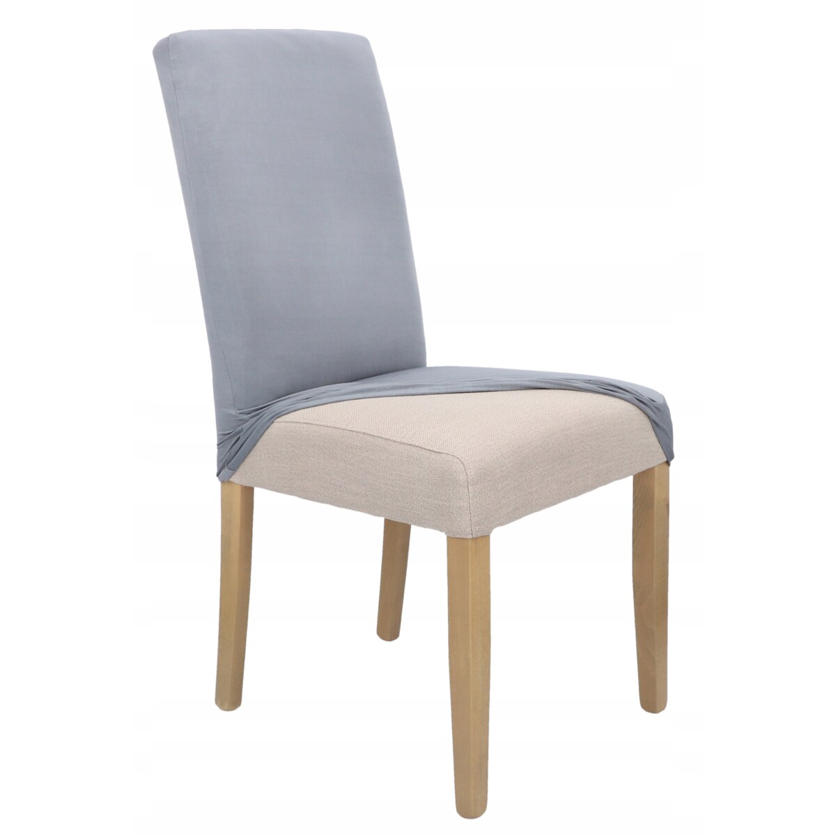 POKROWIEC NA KRZESŁO SZARY ELASTYCZNY [21A]