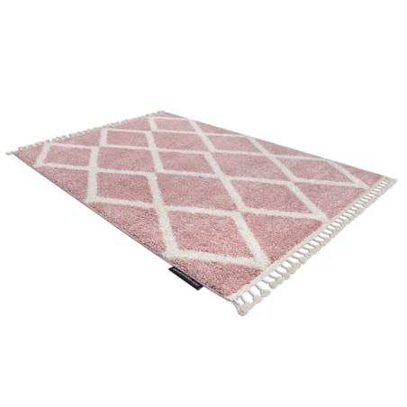 Dywan BERBER TROIK A0010 różowy / biały 120x170 cm