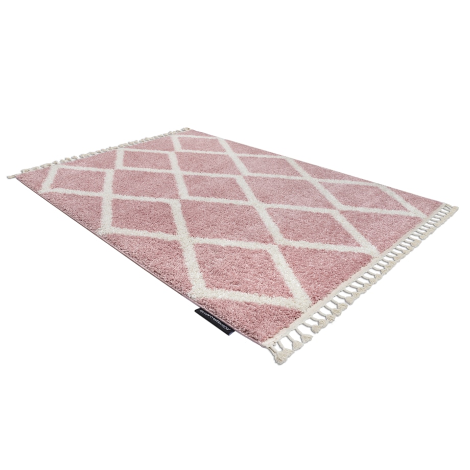 Dywan BERBER TROIK A0010 różowy / biały 120x170 cm