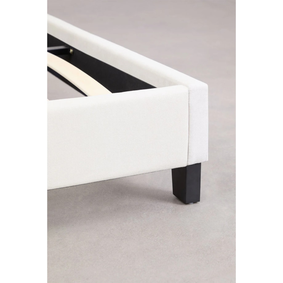 Łóżko tapicerowane białe 180x200 cm Zivon