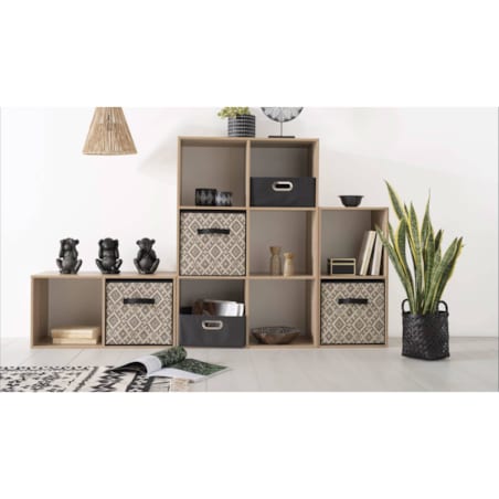 Pudełko do regału tekstylne ETHNIQUE, 31 x 31 x 31 cm